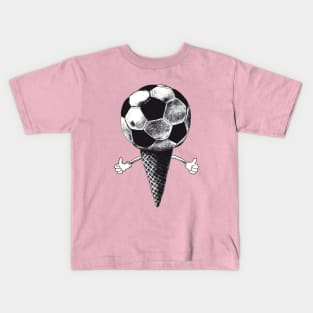 ice cream soccer Kids T-Shirt